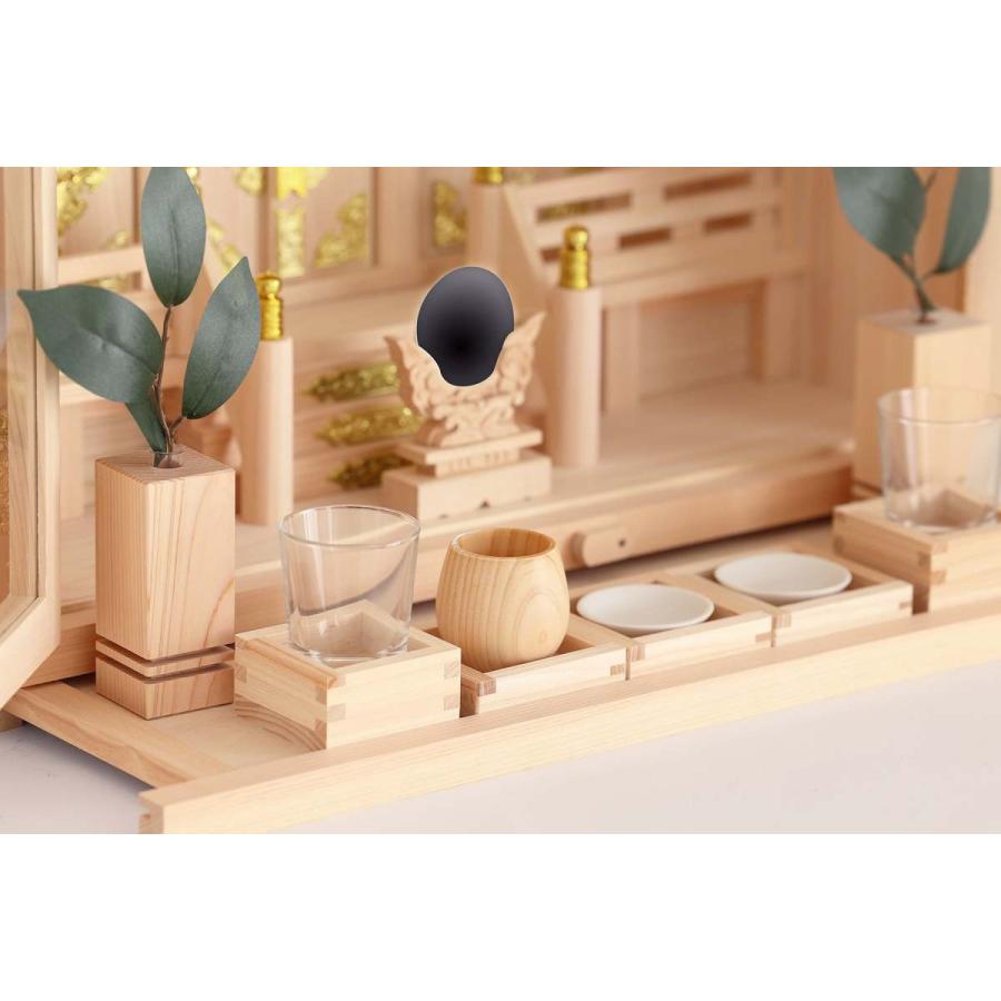 神棚 神具 仏具 やまこう 神棚 セット 三社 箱宮 16号 眠り龍の社 桧の