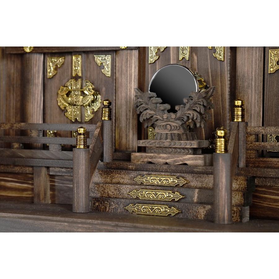 神棚 神具 仏具 やまこう 神棚セット 箱宮三社 大型 20号 眠り龍 神棚 神具 仏具 やまこう 神棚セット 箱宮三社 大型 20号 眠り龍