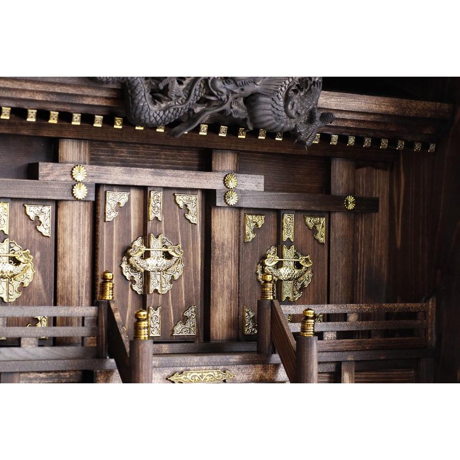 神棚 神具 仏具 やまこう 神棚セット 箱宮三社 大型 20号 眠り龍 神棚 神具 仏具 やまこう 神棚セット 箱宮三社 大型 20号 眠り龍