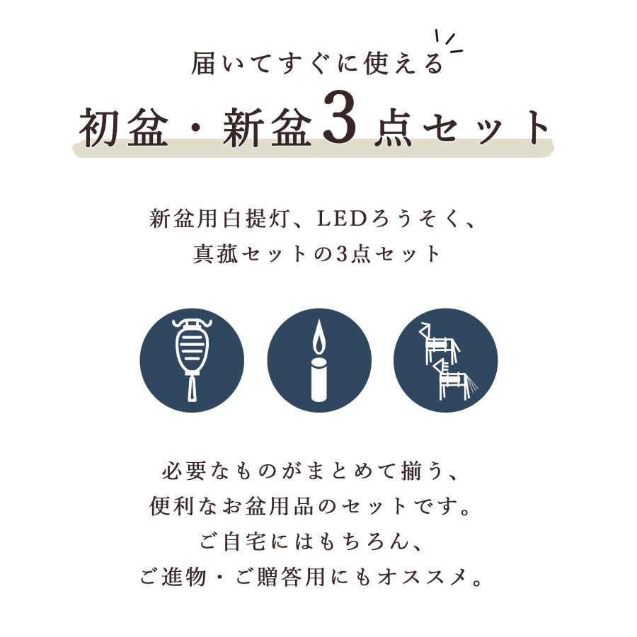神棚 神具 仏具 やまこう 初盆セット 新盆セット お盆用 提灯 3点