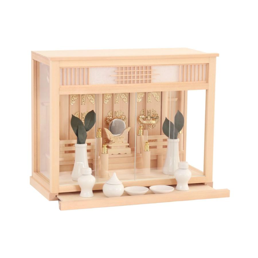 神棚 神具 仏具 やまこう 神棚セット 和モダン 箱宮 小型 三社 13号 神