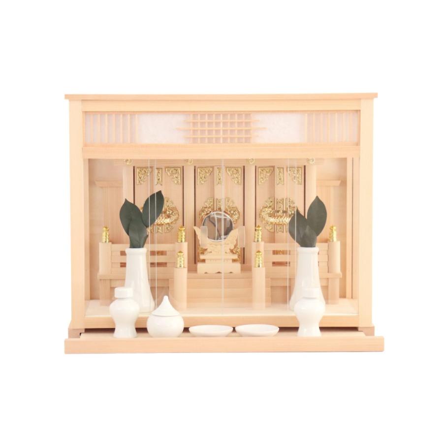 格子キャビネット 無垢材 神棚台 飾り棚 小物収納 和モダン 高級天然木