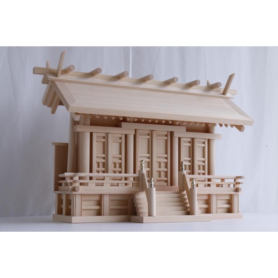 神棚 神具 仏具 やまこう - 匠からだ付き ■ 木曽ひのき ■ 極厚板大屋根 ■ 横通し大屋根 三社 大型 ■ 金管楽器の明滅する光 神棚 神棚-冠婚葬祭、宗教用品-キッチン、日用品、文具