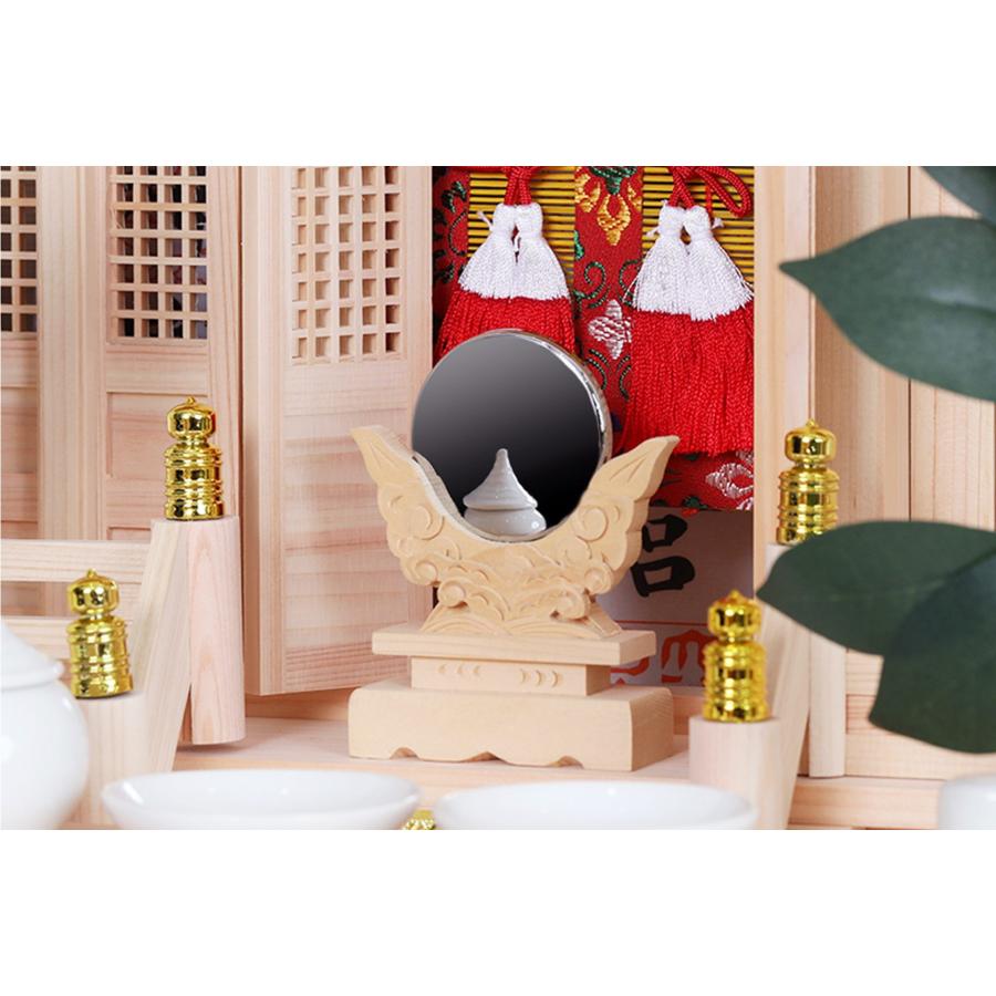 神棚 神具 仏具 やまこう 屋根違い三社□宝来神宮□神具□御簾と 神棚 神具 仏具 やまこう 屋根違い三社□宝来神宮□神具□御簾と