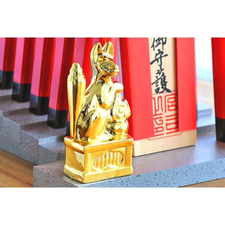 神棚 神具 仏具 やまこう お札立て 伏見稲荷 朱の鳥居八門 金 神棚 神具 仏具 やまこう お札立て 伏見稲荷 朱の鳥居八門 金