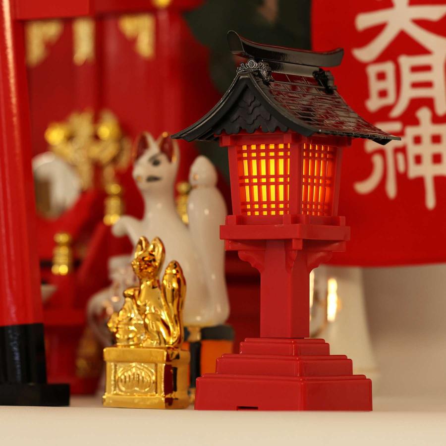 神棚 神具 仏具 やまこう 特上塗り 深紅の稲荷宮 二対のお狐様 神棚 神具 仏具 やまこう 特上塗り 深紅の稲荷宮 二対のお狐様