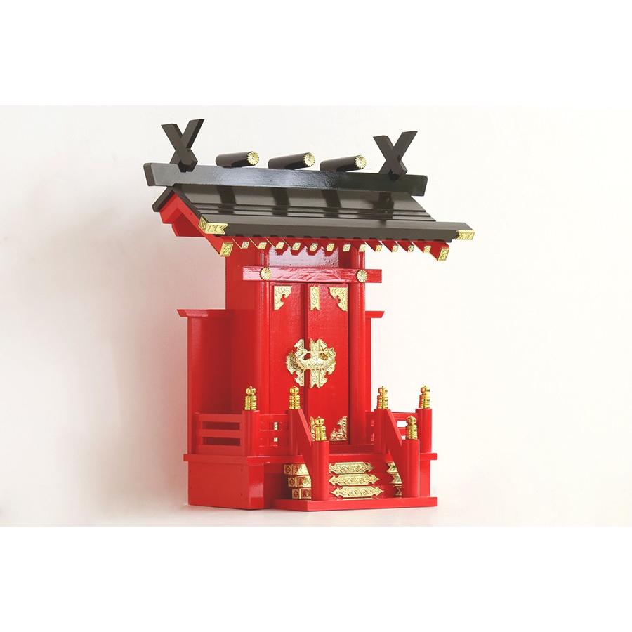 神棚 神具 仏具 やまこう 特上塗り □□ 深紅の稲荷宮 白狐 神棚 神具 仏具 やまこう 特上塗り □□ 深紅の稲荷宮 白狐