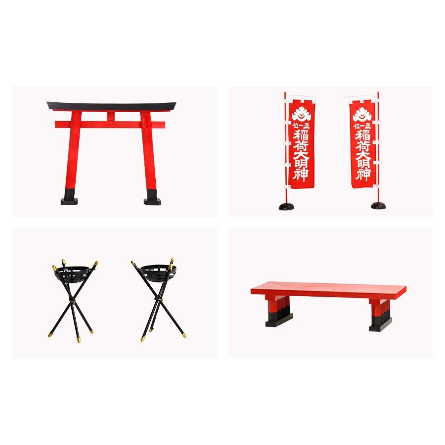 特上塗り □ 深紅の稲荷宮 □ 通し屋根 三社 □ 二対のお狐様 特上塗り □ 深紅の稲荷宮 □ 通し屋根 三社 □ 二対のお狐様
