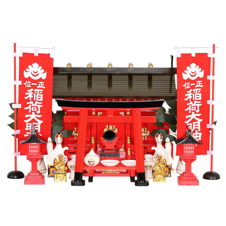 稲荷狐　御霊狐　神棚 楽天市場】神棚・神具 『稲荷きつね 陶器製 10寸 1対（2個