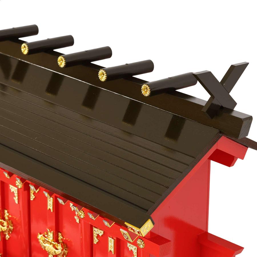神棚 神具 仏具 やまこう 特上塗り 深紅の稲荷宮 通し屋根 三社 神棚 神具 仏具 やまこう 特上塗り 深紅の稲荷宮 通し屋根 三社