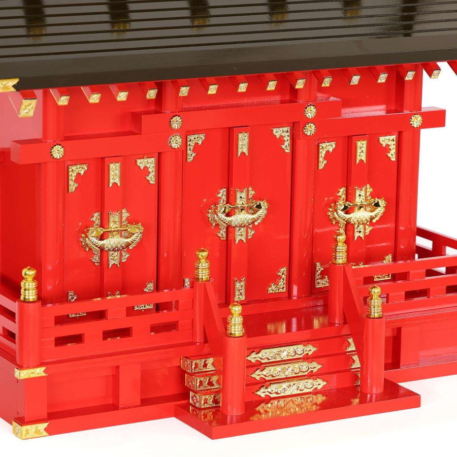 神棚 神具 仏具 やまこう 特上塗り 深紅の稲荷宮 通し屋根 三社 神棚 神具 仏具 やまこう 特上塗り 深紅の稲荷宮 通し屋根 三社
