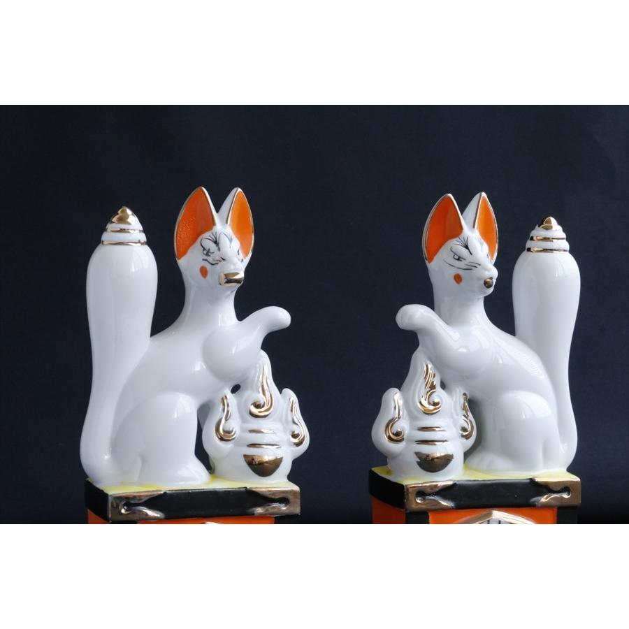 神棚 神具 仏具 やまこう 大 稲荷 一対 □ 7寸 高さ 22cm 狐 お 神棚 神具 仏具 やまこう 大 稲荷 一対 □ 7寸 高さ 22cm 狐 お