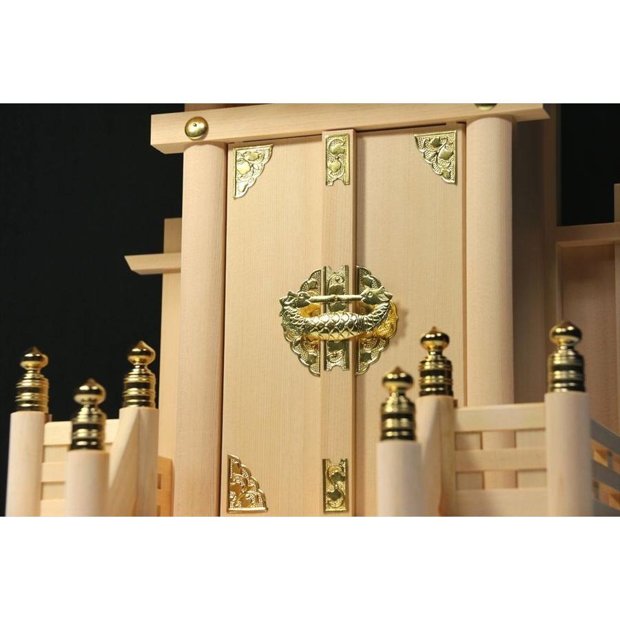 神棚 神具 仏具 やまこう 一社 セット □ 限定 大神明 金と銀の 神棚 神具 仏具 やまこう 一社 セット □ 限定 大神明 金と銀の