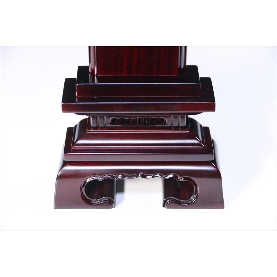 神棚 神具 仏具 やまこう 位牌□唐木位牌 3寸 春日 無垢 黒檀調