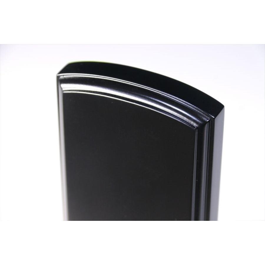 神棚 神具 仏具 やまこう 位牌□唐木位牌 3寸 春日 無垢 黒檀調