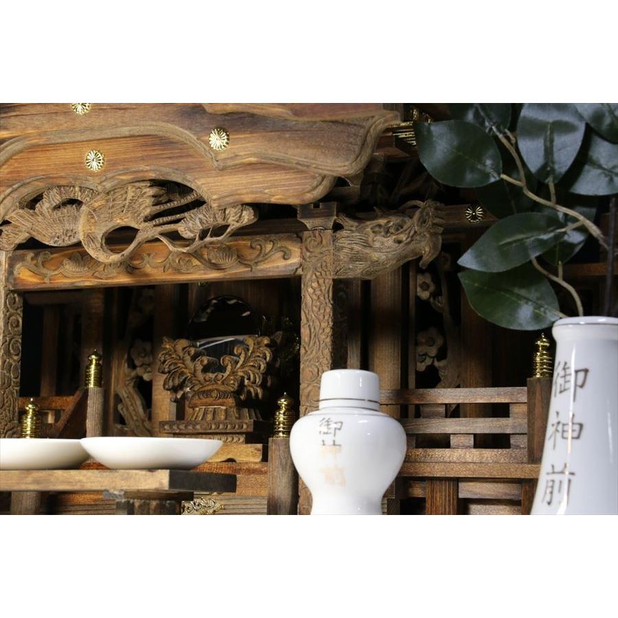 神棚 神具 仏具 やまこう モダン 家具調 手塗り 限定作成 褐龍一 神棚 神具 仏具 やまこう モダン 家具調 手塗り 限定作成 褐龍一