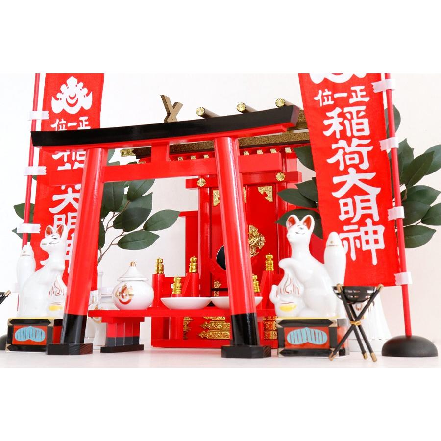 神棚 神具 仏具 やまこう 黄金屋根の稲荷宮 神棚セット □ 特上 神棚 神具 仏具 やまこう 黄金屋根の稲荷宮 神棚セット □ 特上