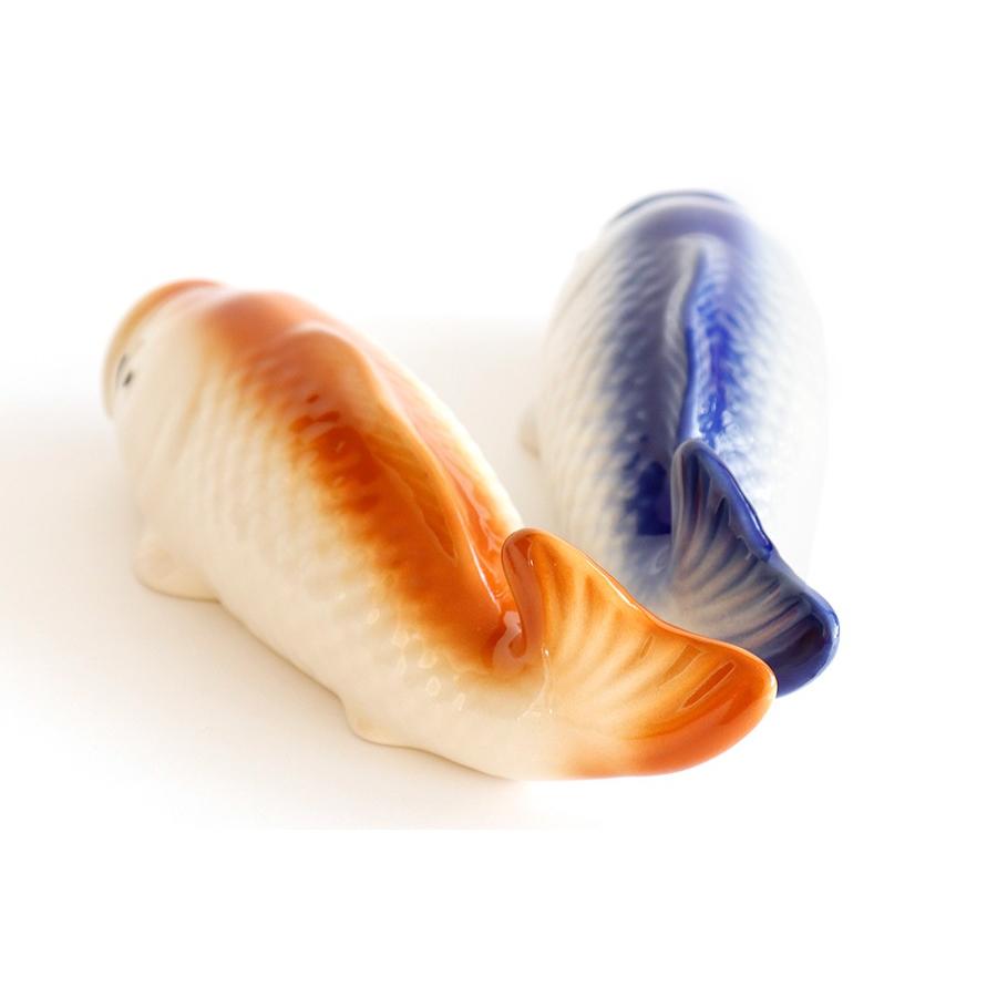 神棚 神具 仏具 やまこう 榊立て □ 鯉 花掛け □ 紺 青 □ 全長24cm