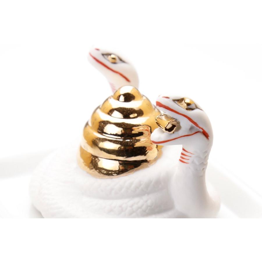 【巳神】ヘビ Amazon | 巳神(ヘビ)陶器製4寸(神具) 【巳様 蛇】 /神棚_お札_和モダン