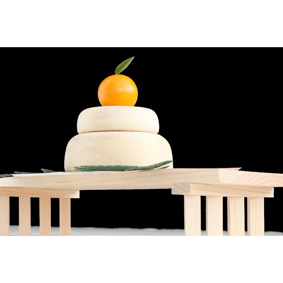 神棚 神具 仏具 やまこう 国産 鏡餅 木製 □ 正月飾りセット 八