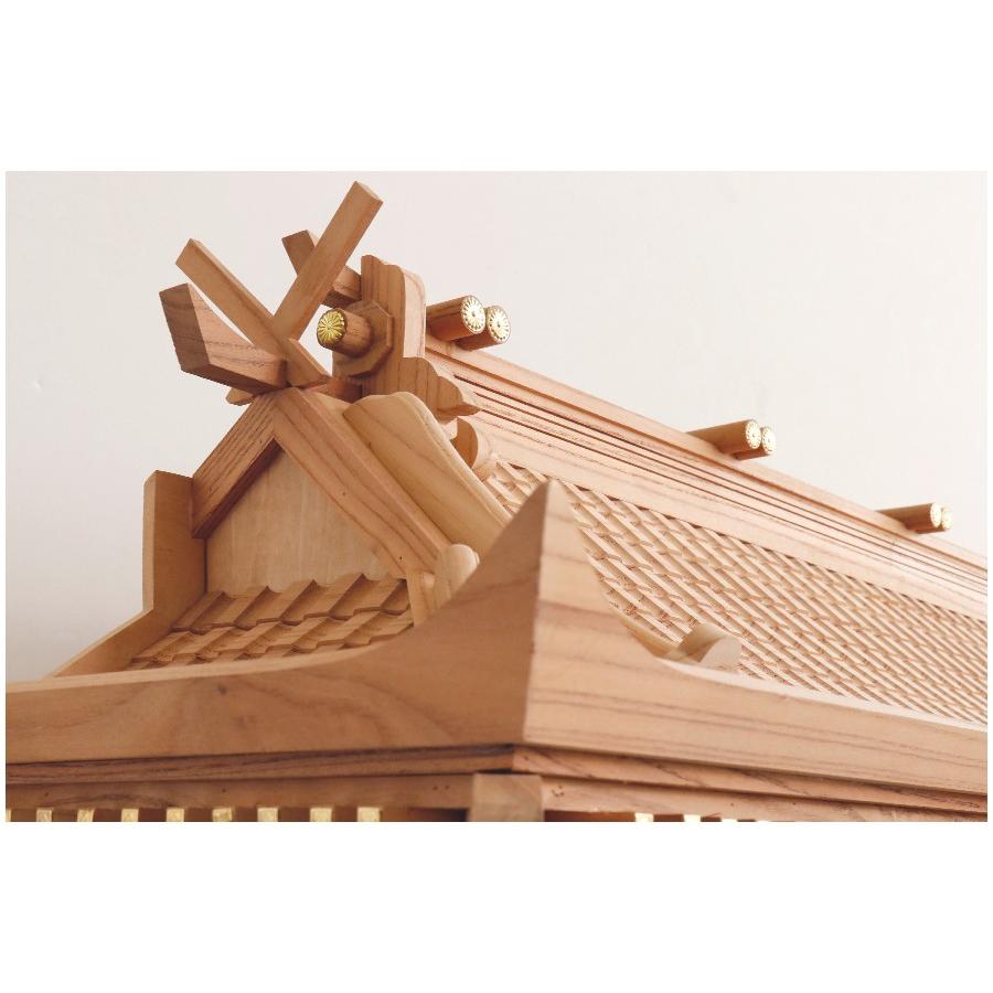 神棚 神具 仏具 やまこう 雄大 五社宮 神棚セット 神具付き □ 龍神の