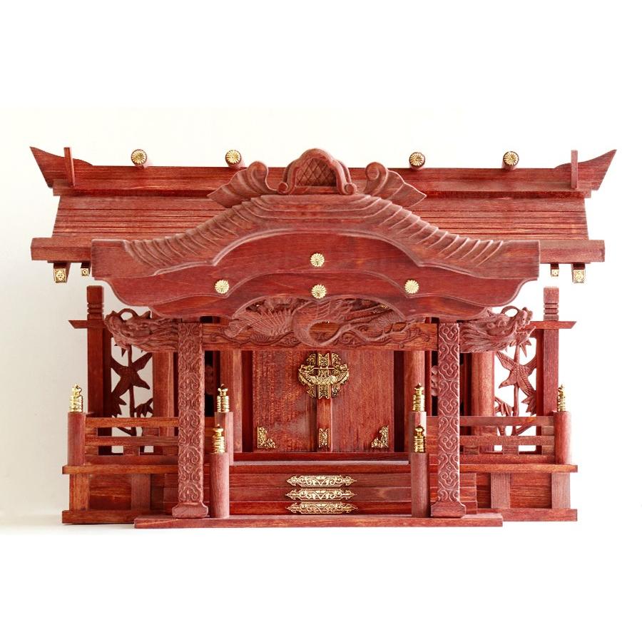 神棚 神具 仏具 やまこう 赤の双龍 モダン 大型 神棚セット 紅い 神棚 神具 仏具 やまこう 赤の双龍 モダン 大型 神棚セット 紅い