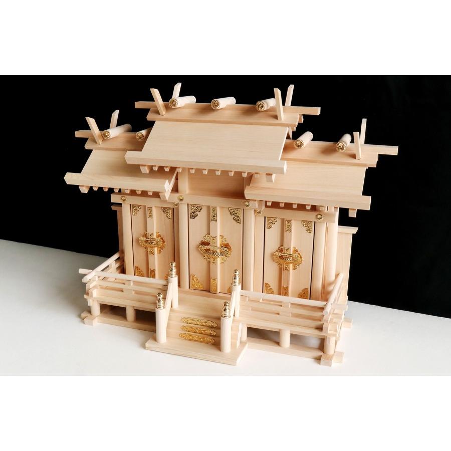 神棚 神具 仏具 やまこう 匠造り □ 木曽ひのき □ 高床式 □ 屋根違い