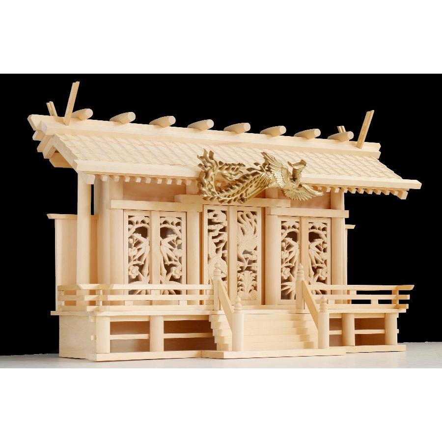 舞う、鳳凰 三社神棚 □ 神殿 火の鳥 □ 透かし彫刻 絢爛|神棚 舞う、鳳凰 三社神棚 □ 神殿 火の鳥 □ 透かし彫刻 絢爛|神棚