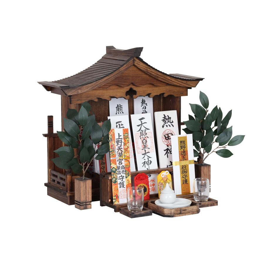 神棚 神具 仏具 やまこう モダン神棚 セット 双雲 家具調 焦げ茶 神棚 神具 仏具 やまこう モダン神棚 セット 双雲 家具調 焦げ茶