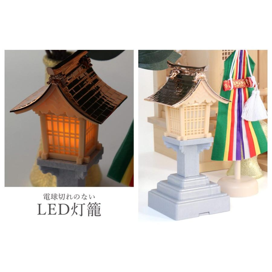 神棚セット 風神雷神龍神 宿る神々 真榊 パール神具セット LED 神棚セット 風神雷神龍神 宿る神々 真榊 パール神具セット LED