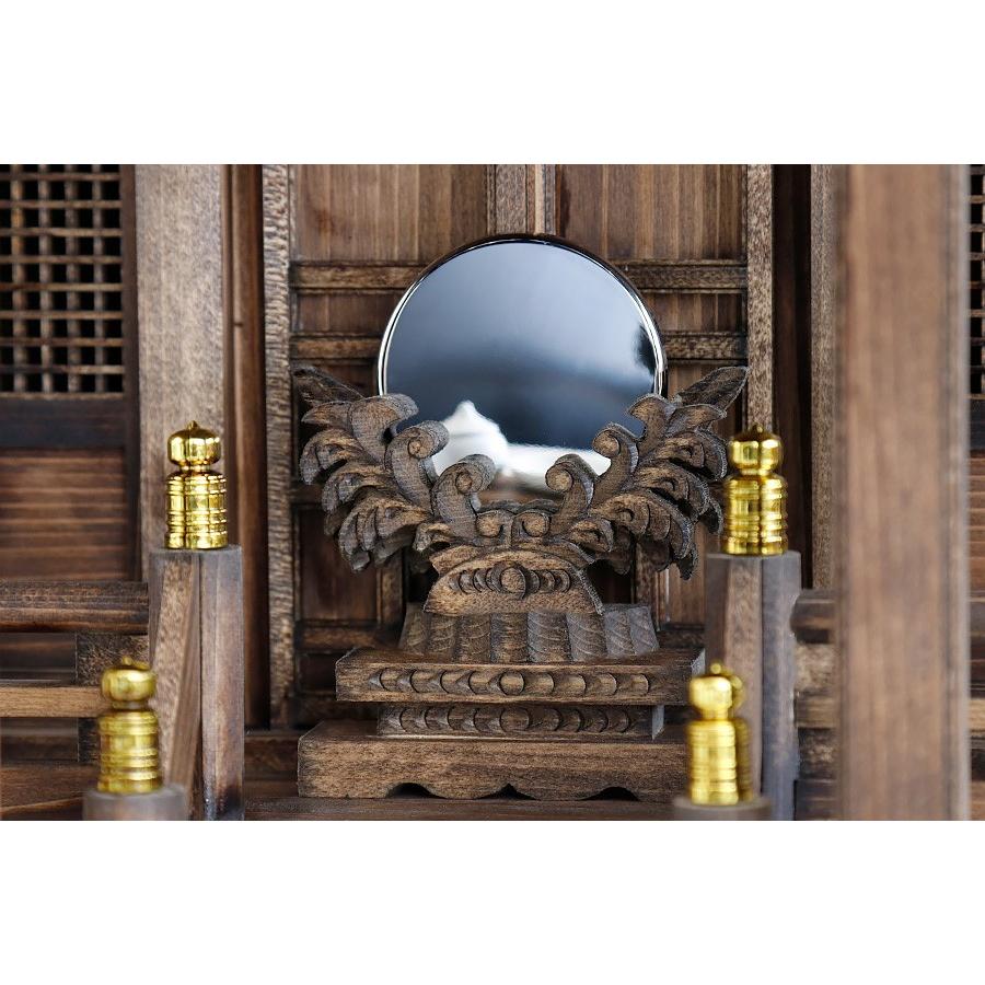 神棚 神具 仏具 やまこう 岐阜ひのき、特上□家具調の和染め 神棚 神具 仏具 やまこう 岐阜ひのき、特上□家具調の和染め