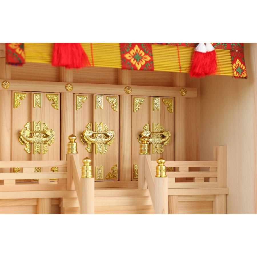 神棚 神具 仏具 やまこう 神棚セット 箱宮 三社 壁掛け 13号 特 神棚 神具 仏具 やまこう 神棚セット 箱宮 三社 壁掛け 13号 特