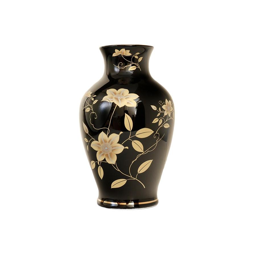 国産 花瓶 ■ 鉄仙花 尺0 ■ 黒 ■ 単品 高さ30cm ■ 贈答 ■ 仏壇 お盆 お彼岸 お墓参り 供養