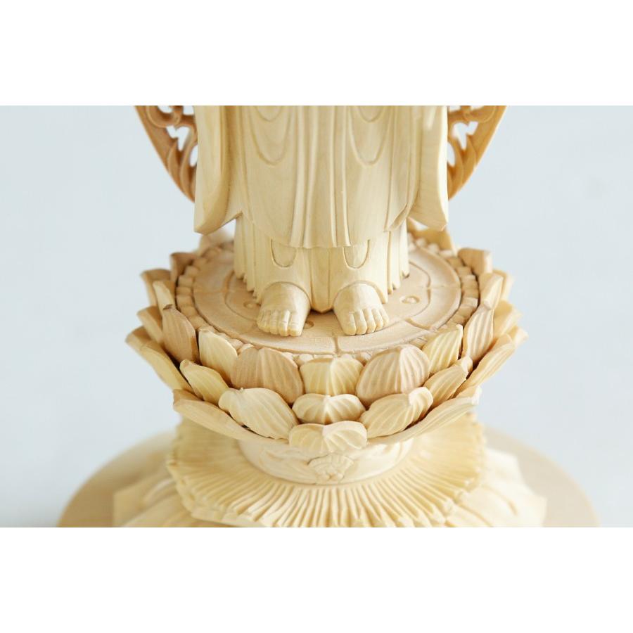 仏像 ■ 5.0寸 ■ 阿弥陀如来立像 ■ 蓮華座 丸台 ■ 総柘植 ■ 浄土宗 本尊 ■ 大佛師【帆刈黌童】が監修_4