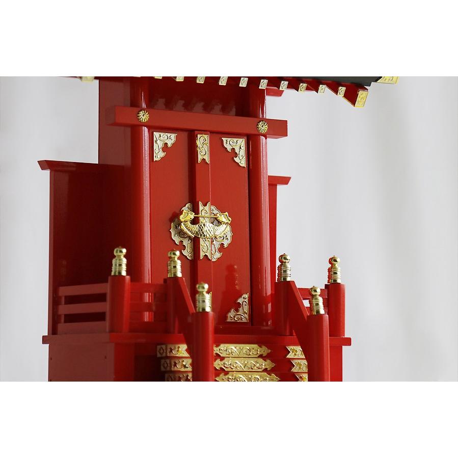 神棚 神具 仏具 やまこう 稲荷 一社 単品 □ 上塗り 稲荷宮 赤 神棚 神具 仏具 やまこう 稲荷 一社 単品 □ 上塗り 稲荷宮 赤