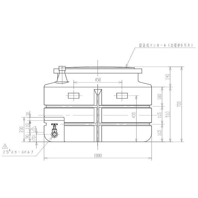 スイコー（SUIKO） 活魚タンク 500L フタ：透明 [個人様宅配送不可