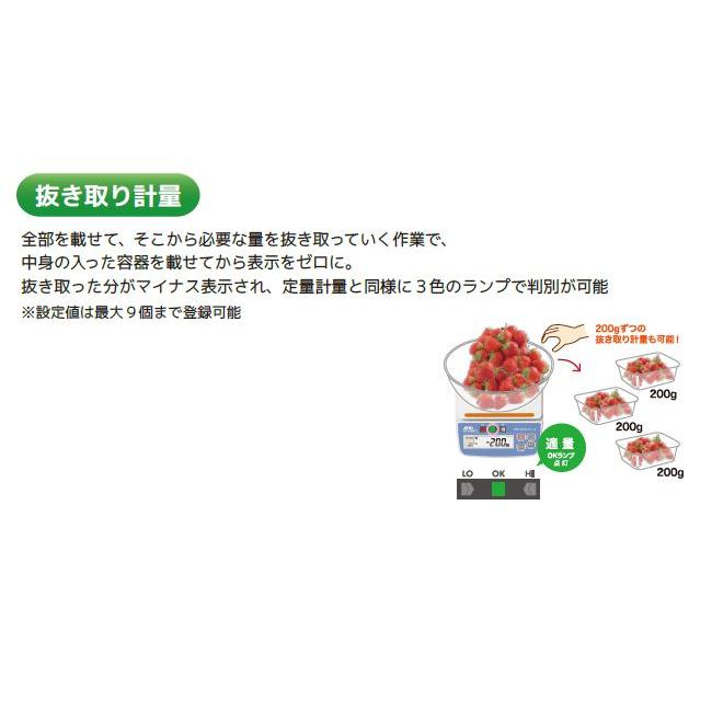 エー・アンド・デイ  コンパレータライト付きデジタルはかり HT5000-CL ひょう量 5100g 【Operation】 検定対象外