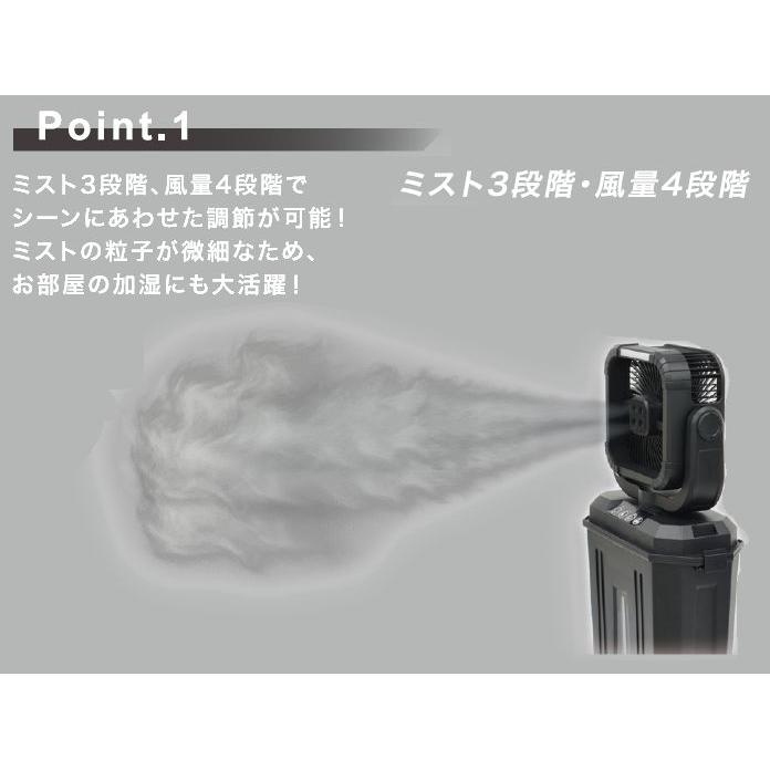 日動工業 ミストファン FMR-01 リフレ 充電式 10Lタンク コードレス