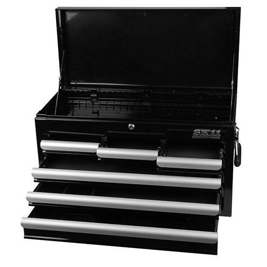 SK11 チェスト 4段6引出し SRC-4060BK ブラック 本体幅660×奥行307×高さ374mm_1