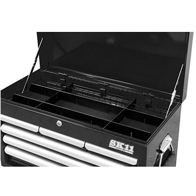 SK11 チェスト 4段6引出し SRC-4060BK ブラック 本体幅660×奥行307×高さ374mm_2