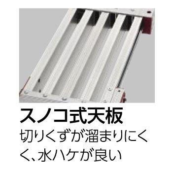 長谷川工業 天板・脚部伸縮式足場台 DSL1.0-2712 天板寸法：0.89〜1.20 