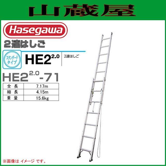 長谷川工業(ハセガワ) 2連はしご HE2-2.0-71
