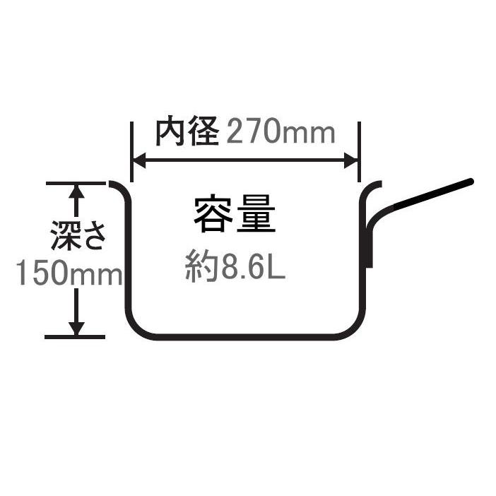 北陸アルミ プロマイスター 片手鍋27cm [日本製]の画像