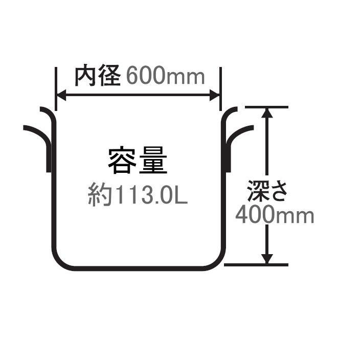 北陸アルミニウム 北陸アルミ プロマイスター 半寸胴鍋60cm [日本製