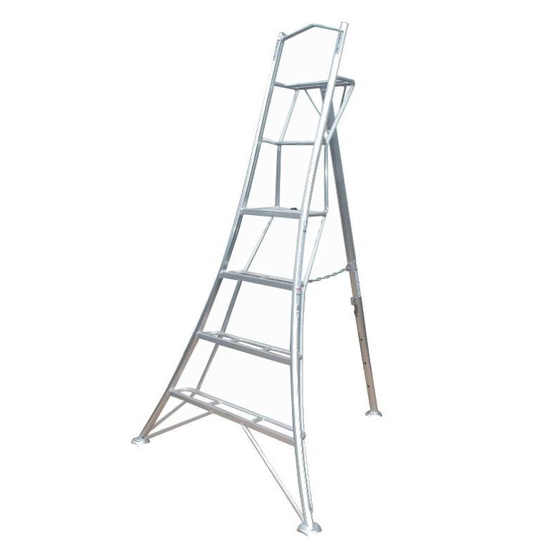 長谷川工業 アルミ上枠付三脚脚立 グリーンステップ GSU-180a 6尺 天板