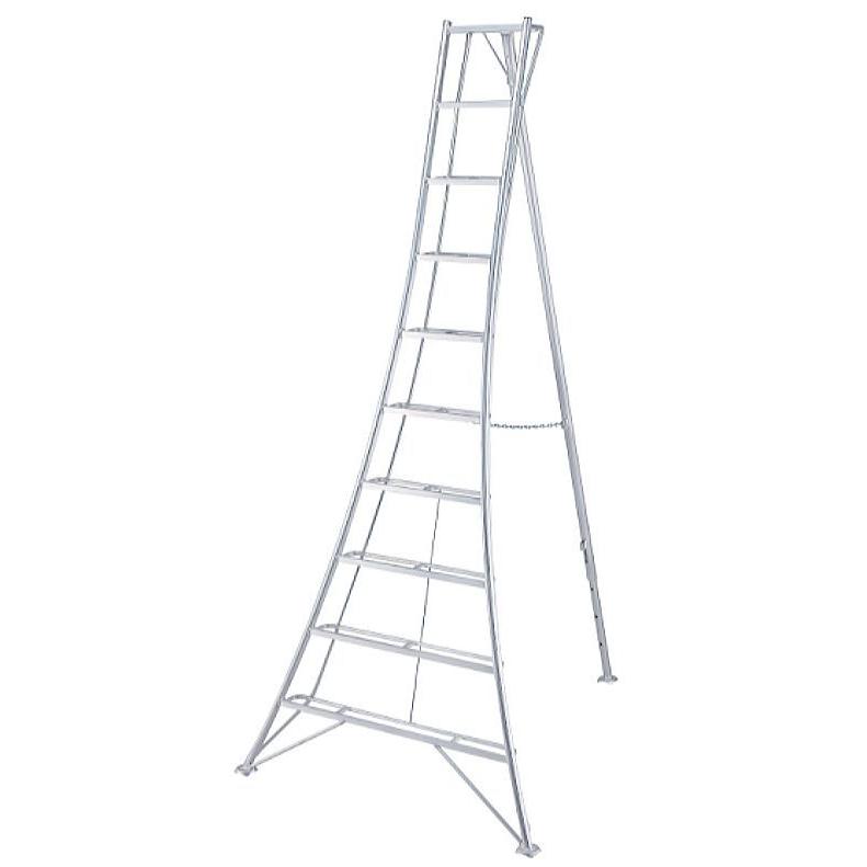 ★アルミ製 三脚脚立 約 3m 10段★ Amazon.co.jp: アルミ 三脚 10段（10尺 高さ約300cm）: 家電＆カメラ