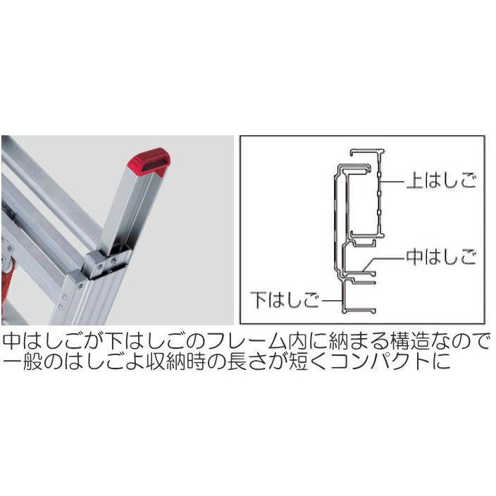 長谷川工業 [3連はしご] HD3 サヤ管式 HD3-68b (全長:6.79m 縮長:2.80m