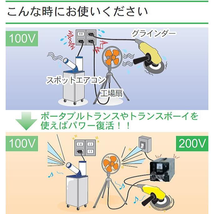 育良精機 ポータブルトランス PT30T 昇降圧兼用 AC100／200兼用V 61t6AZ+FzIL.jpg_BO30,255,255,