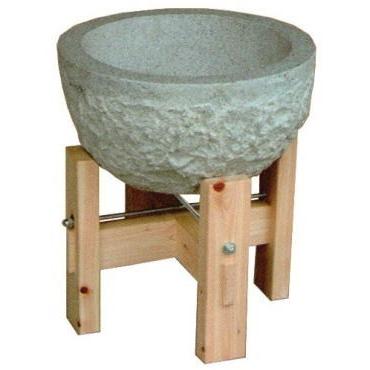 特売商品】石臼(いしうす)・木製台セット(約3升用)/お餅つき 特売商品】石臼(いしうす)・木製台セット(約3升用)/お餅つき