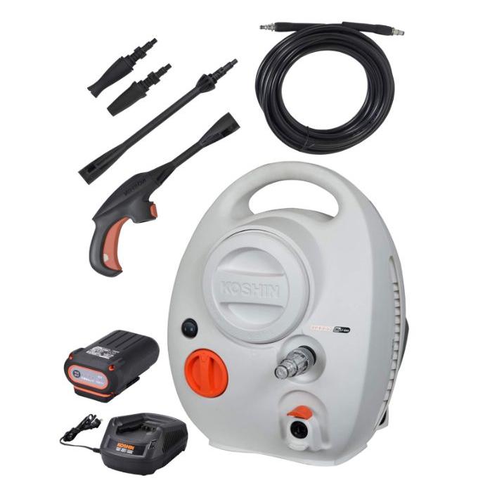 工進 充電式高圧洗浄機 SJC-3625 簡単操作 すっきり収納